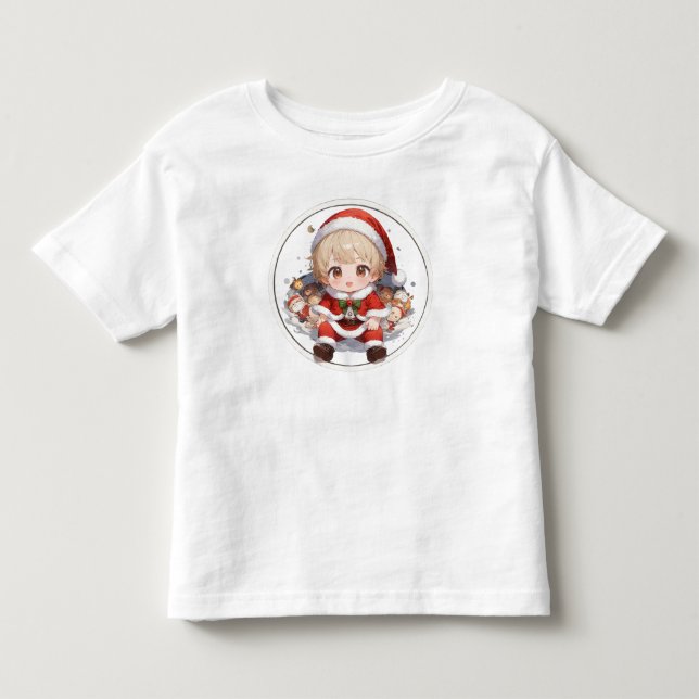 Cute Toddler Santa T-Shirt - Christmas Fine Jersey (Vorderseite)