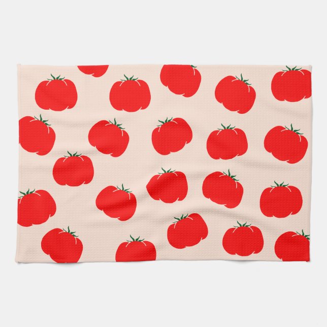 Cute tomates Serviette de cuisine (Horizontal)