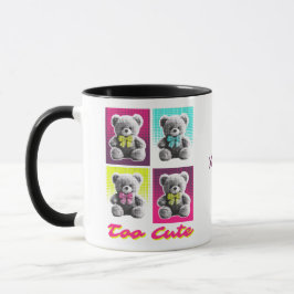 Cute Too Bear Personalisierter Becher | Benutzerde Tasse