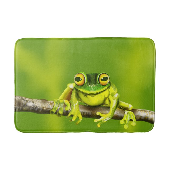 Cute Tree Frog  Badematte (Vorderseite)