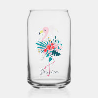 Cute Tropical Floral Flamant rose Personnalisé
