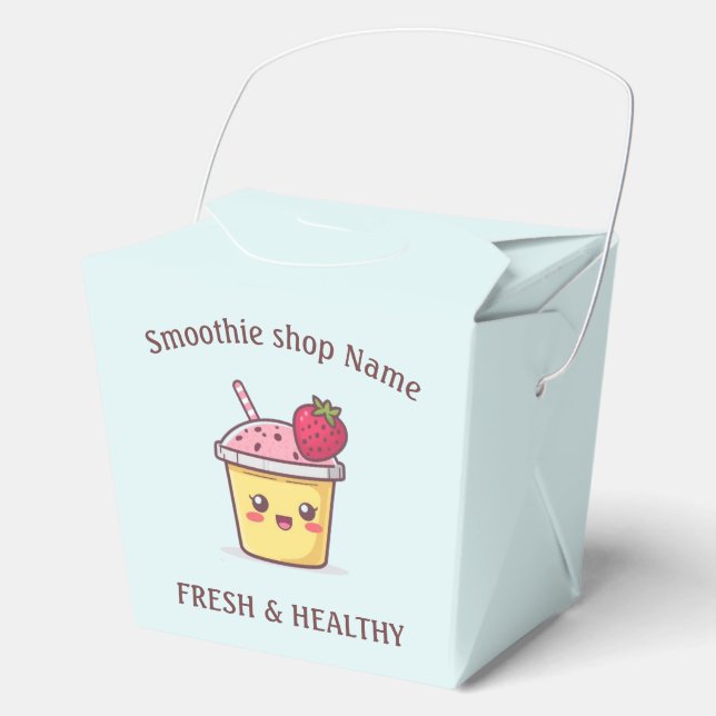 Cute Tropical Fruit Smoothies Fruit Kitchen shop Geschenkschachtel (Vorderseite)