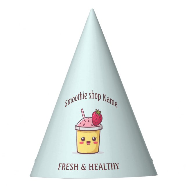Cute Tropical Fruit Smoothies Fruit Kitchen shop Partyhütchen (Vorderseite)