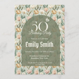 Cute Tulip Luxury Beach Party Einladung