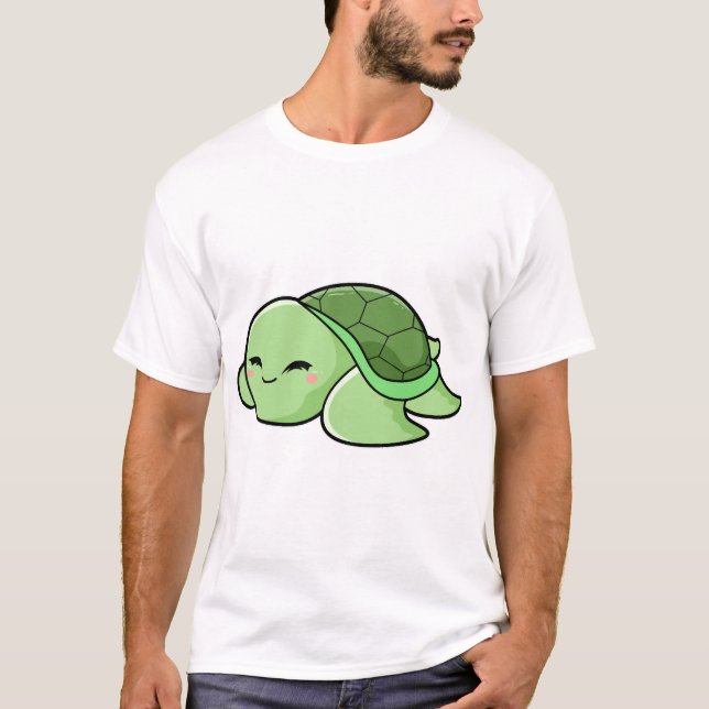 Cute Turtle 1 T-Shirt (Vorderseite)