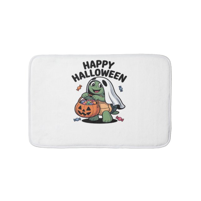 Cute Turtle Ghost Costume � Adorable Halloween Tri Badematte (Vorderseite)