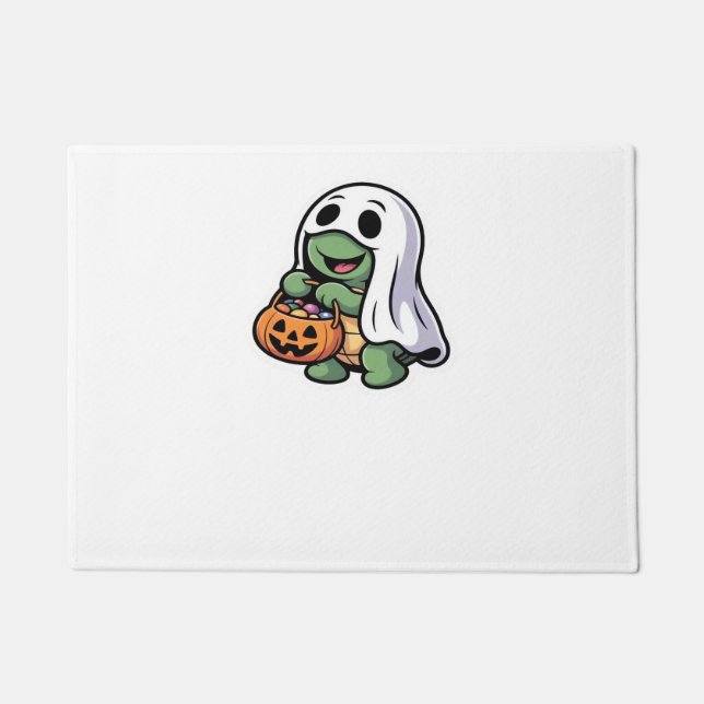 Cute Turtle Ghost Costume � Adorable Halloween Tri Fußmatte (Vorderseite)