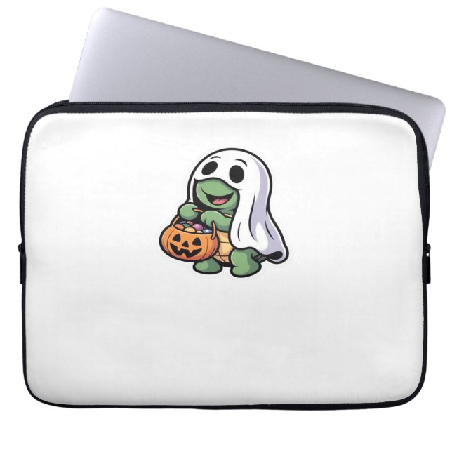 Cute Turtle Ghost Costume � Adorable Halloween Tri Laptopschutzhülle (Vorderseite)