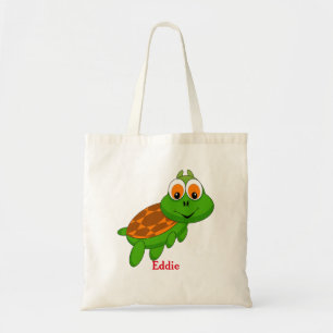 Cute Turtle Sac personnalisé Fourre-tout pour fill