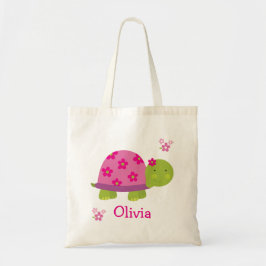 Cute Turtle Sac personnalisé Fourre-tout pour fill