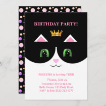Cute Tuxedo Chat Invitation