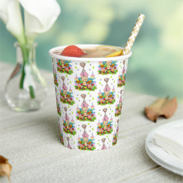 Cute Twin Cupcake Happy Birthday Paper Cup  Pappbecher