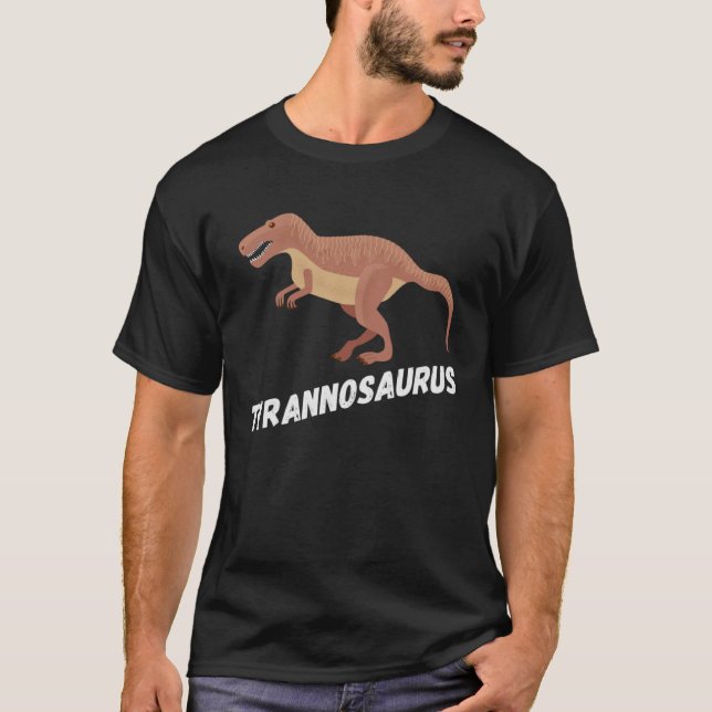Cute Tyrannosaurus Rex Dinosaur T-Shirt (Vorderseite)