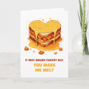 Cute und cheesy Valentinstag  Karte
