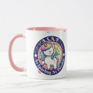 Cute Unicorn A.S.A.P. – As Sparkling As Possible Tasse