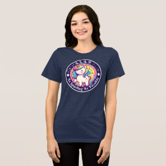 Cute Unicorn A.S.A.P. – As Sparkling As Possible Tri-Blend Shirt
