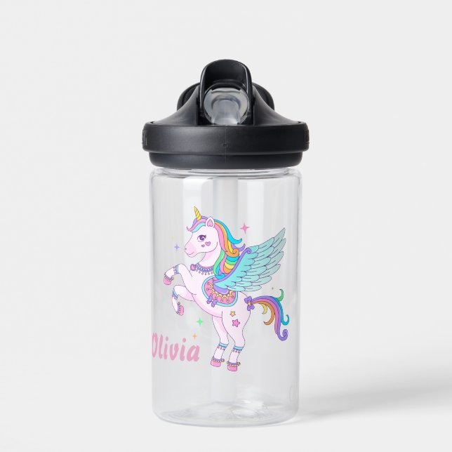 Cute Unicorn Bouteille d'eau (Avant)