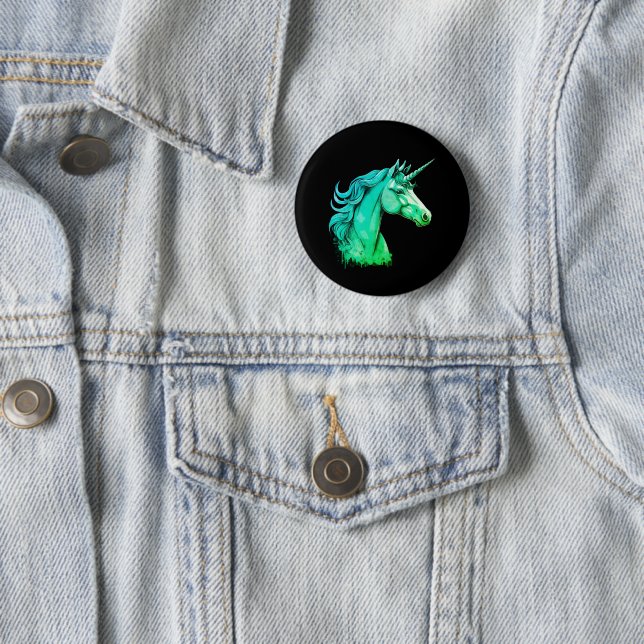 Cute Unicorn Button - A Whimsical Gift (Beispiel)