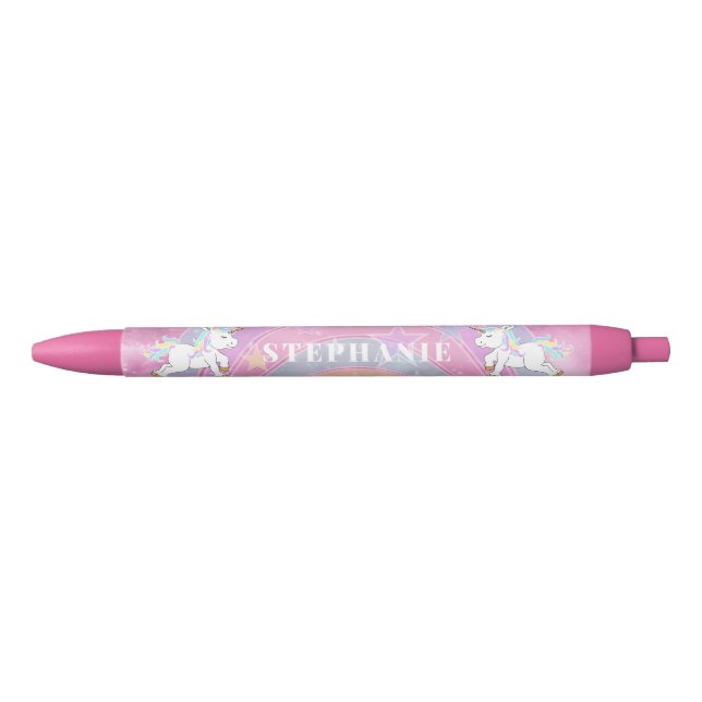 Cute Unicorn Design - Personalize  Pencil Kugelschreiber (Vorderseite)