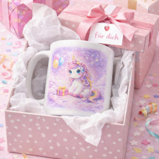 Cute Unicorn Mug for Birthday Girls              Kaffeetasse