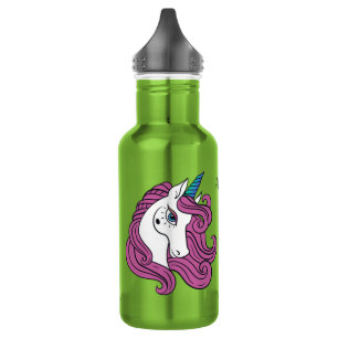 Cute Unicorn nom personnalisé bouteilles d'eau