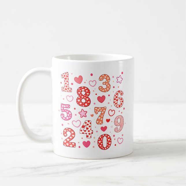 Cute Unicorn Numbers Maths Mug for Kids Kaffeetasse (Links)