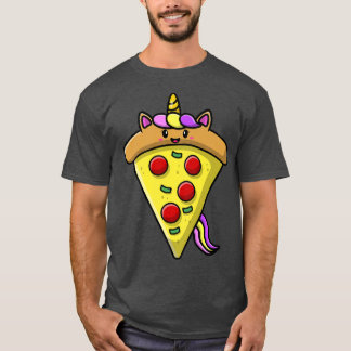 Cute Unicorn Pizza  Funny Foodie Tee Girls Women 