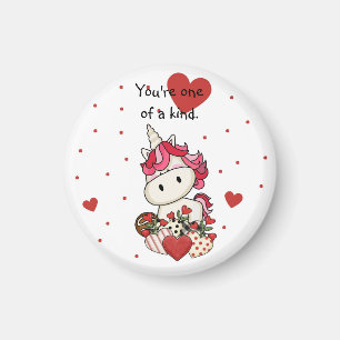 Cute Unicorn Saint Valentin Magnet