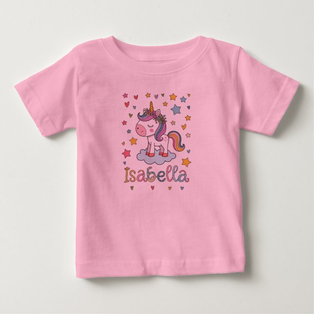 Cute Unicorn T-Shirt, Whimsical Unicorn Shirt (Vorderseite)