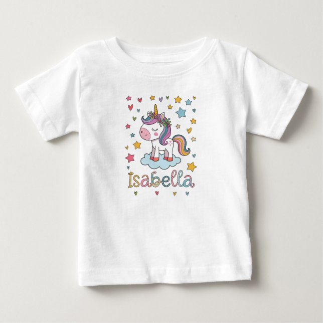 Cute Unicorn T-Shirt, Whimsical Unicorn Shirt (Vorderseite)