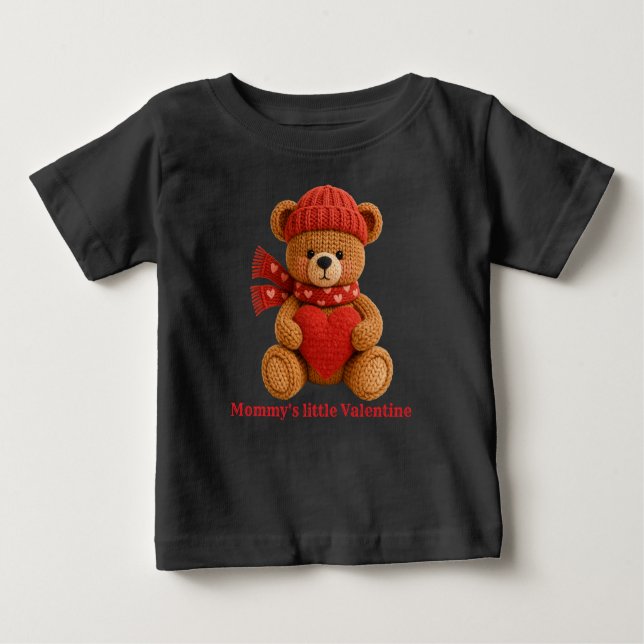 cute valentine bear baby T-Shirt (Devant)
