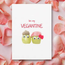 Cute Valentine for Vegan, Funny Fruits for Teacher