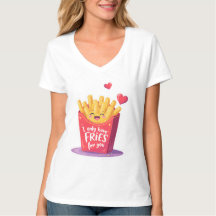 Cute Valentine French Fries Pun