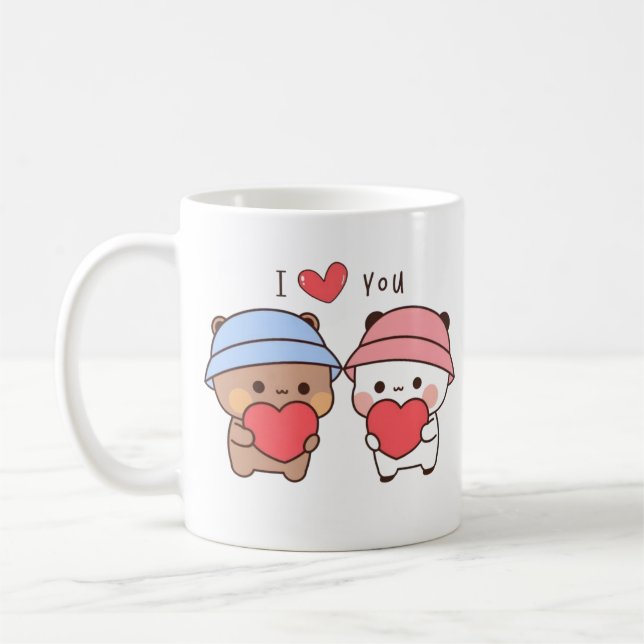 Cute Valentine’s Day Coffee Mug Kaffeetasse (Links)