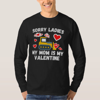 Cute Valentine s Day Son Construction Kids Boys T-Shirt