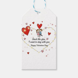 Cute Valentine's day couple hearts custom Geschenkanhänger