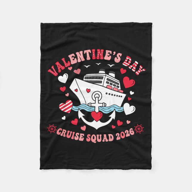Cute Valentines Day Cruise 2026 Matching Cruise Fo Fleecedecke (Vorderseite)