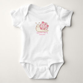 Cute Valentine's Snail Heart - Adorable Baby Bodys Baby Strampler