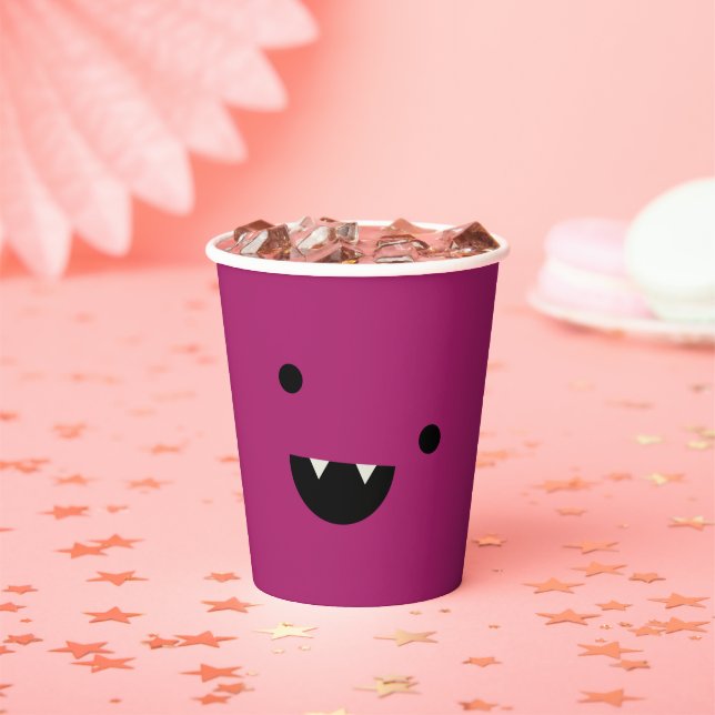 Cute Vampire Halloween Pappbecher (Insitu)