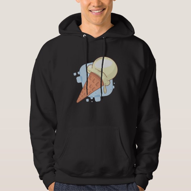 Cute Vanilla Ice Cream Hoodie (Vorderseite)