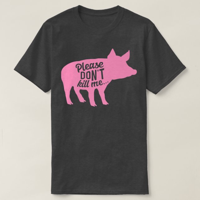 Cute Vegan Pig Lover Herbivore Plant Powered Veget T-Shirt (Design vorne)