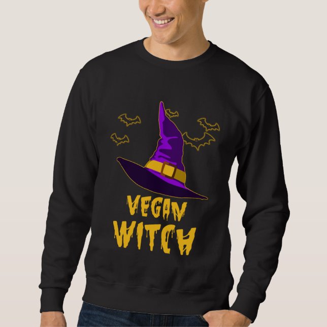 Cute veganism Halloween Matching Couples Vegan Wit Sweatshirt (Vorderseite)