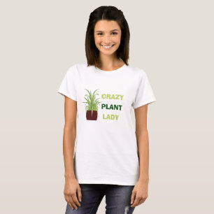 CUTE! 🪴Verrückte Pflanzenlady T-Shirt – Lustiges