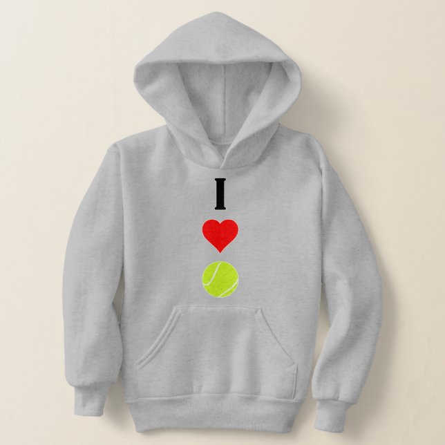 Cute Vertical I Love/Heart Tennis Girls Sports (Poser)