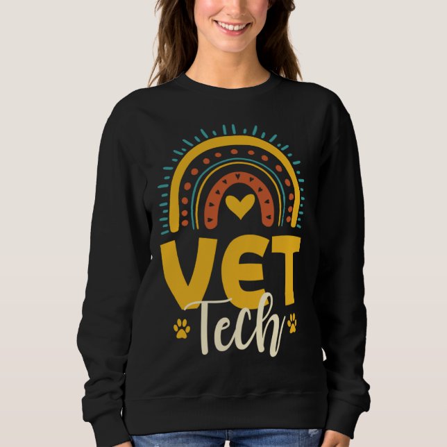 Cute Vet Tech Outfit Veterinarian Animal Nurse Sweatshirt (Vorderseite)