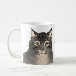 Cute Vintage Chat Mug 19e siècle Art fin Chat Mama