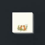 Cute Vintage Foxes Retro Christmas Post-it Klebezettel<br><div class="desc">Sticky Noten mit einem reizenden zeichn von einem Paar Füchse mit einem freundlichen Vogel in der Nähe. Umgeben von Pinienbäumen und anderen Winterpflanzen.</div>