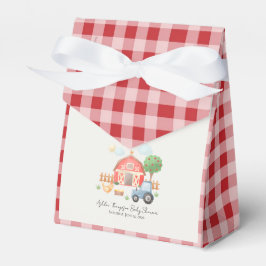 Cute Watercolor Barn Farm Animals Baby Shower  Geschenkschachtel