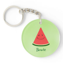 Cute Watermelon Personalized Acrylic Keychain
