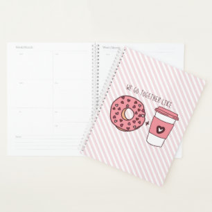 Cute We Go Together Like Donuts & Coffee Valentine